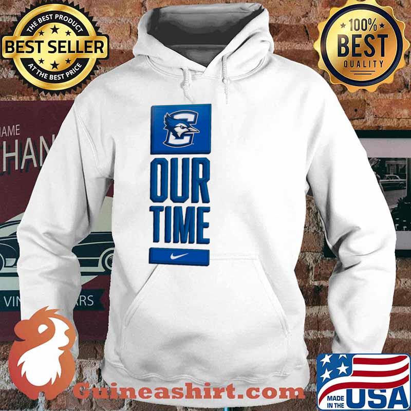 Nike Creighton Bluejays Basketball Our Time Bench Legend Hoodie