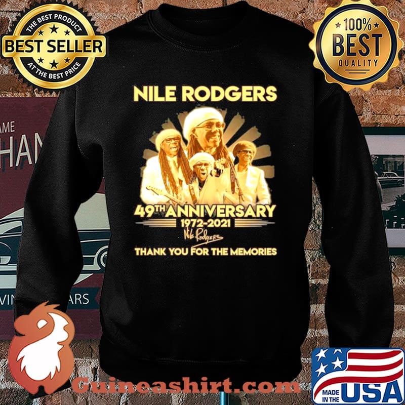Nile Rodgers 49th Anniversary 1972 2021 Signature Thank You For The Memories Sweater