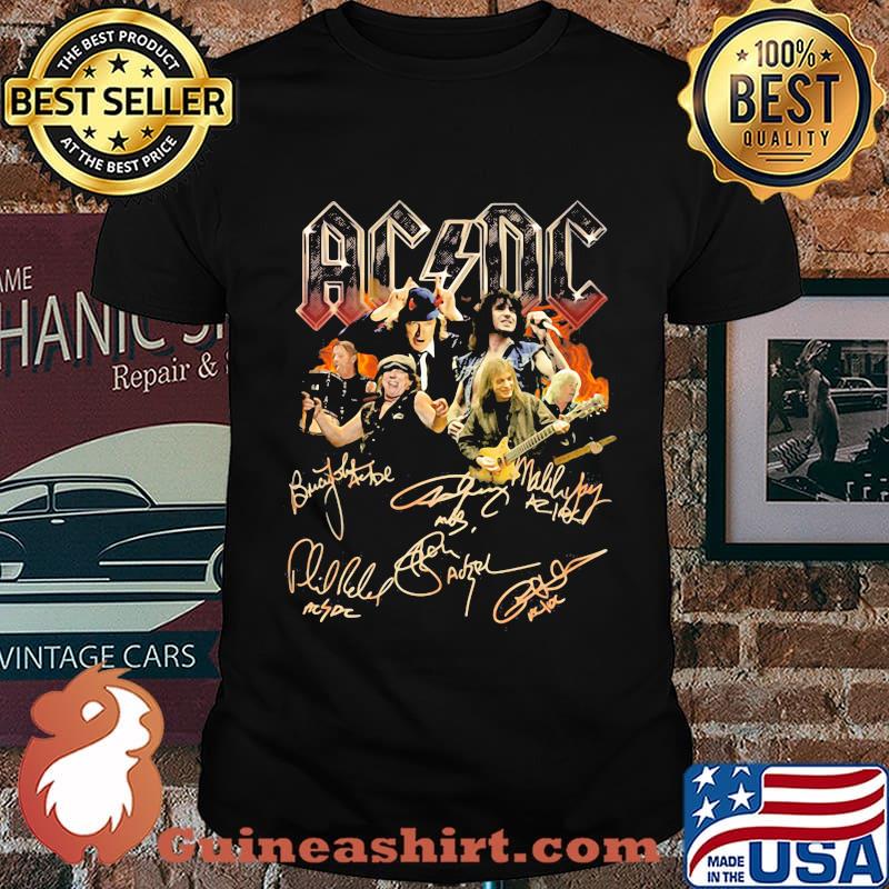 Official AC DC signature Shirt