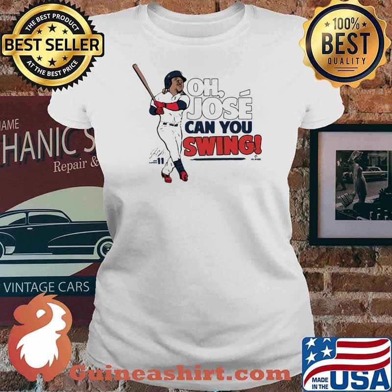 Official José Ramirez Mlbpa Can You Swing Shirt Ladies tee