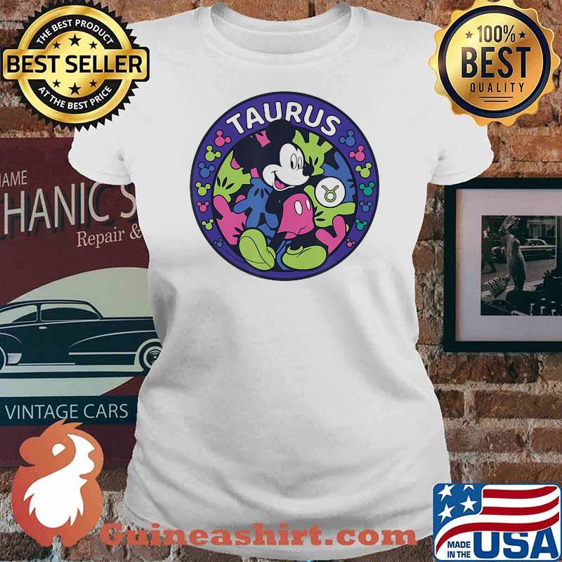 Official Taurus Mickey Mouse Shirt Ladies tee