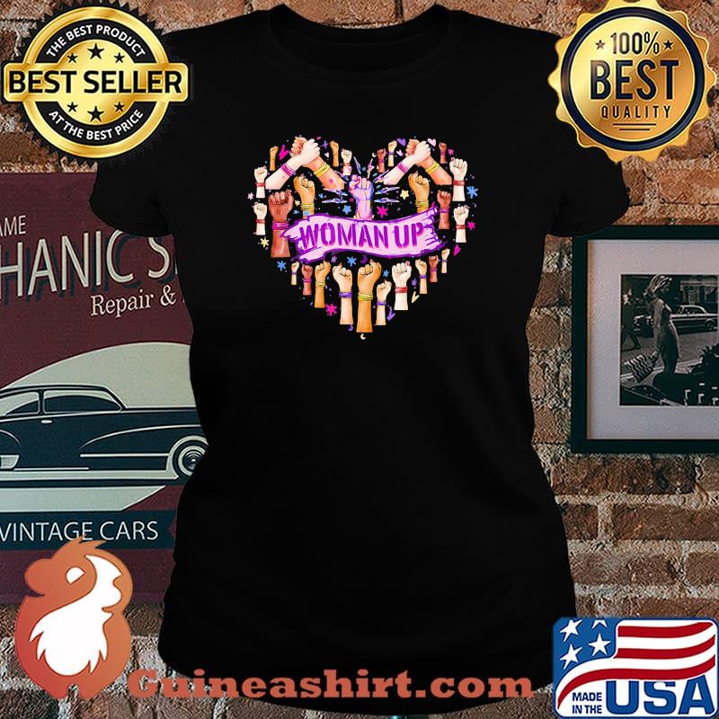 Official Woman Up Heart Shirt Laides tee