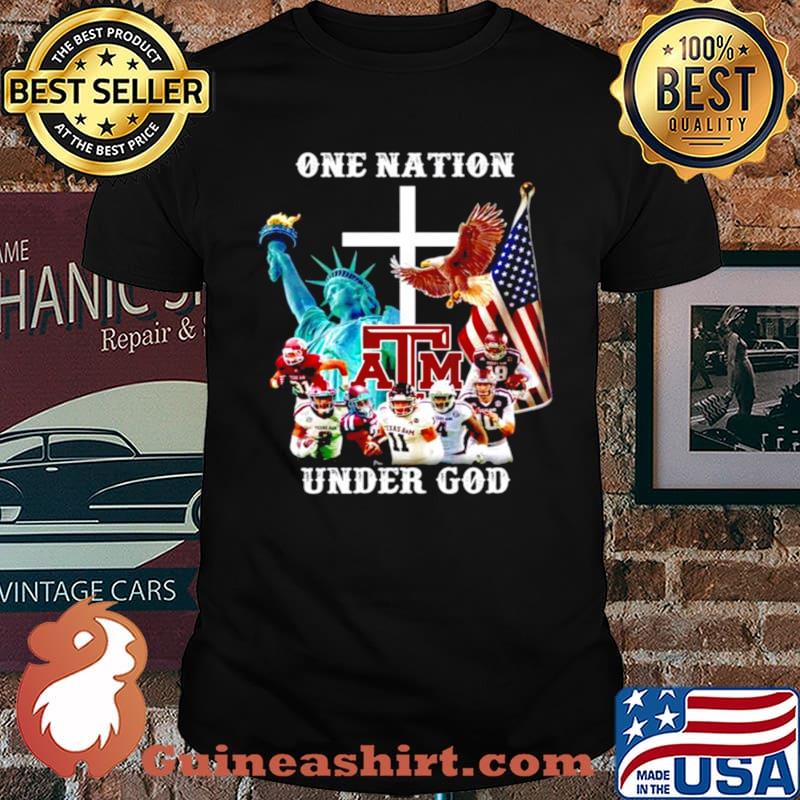 One nation Texas A&M under god shirt