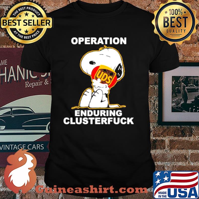 Operation Enduring Clusterfuck Snoopy Hug Logo Shirt