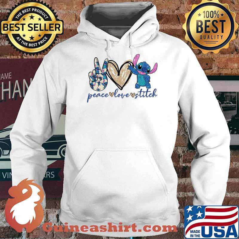 Peace Love Stitch Heart Shirt Hoodie