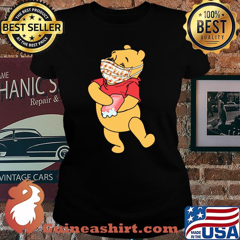 Pooh Wear Mask Corona Virus Shirt Laides tee