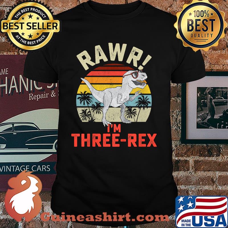 Rawr I'm Three Rex Vintage Shirt