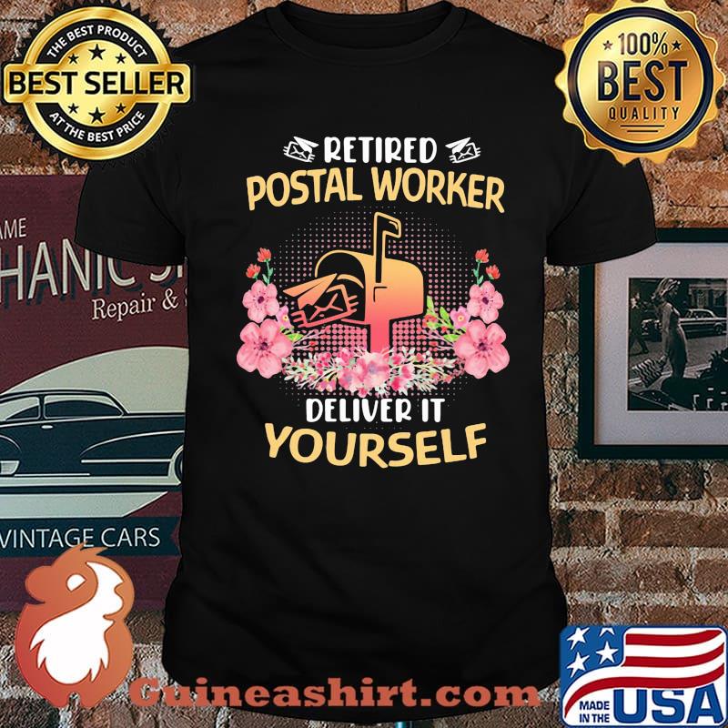 Retired Pastol Worker Deliver It Yourself Box Flower Shirt