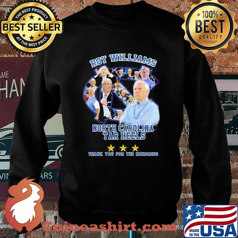 Roy Williams North Carolina 2003 2021 Thank You For The Memories Signature Shirt Sweater