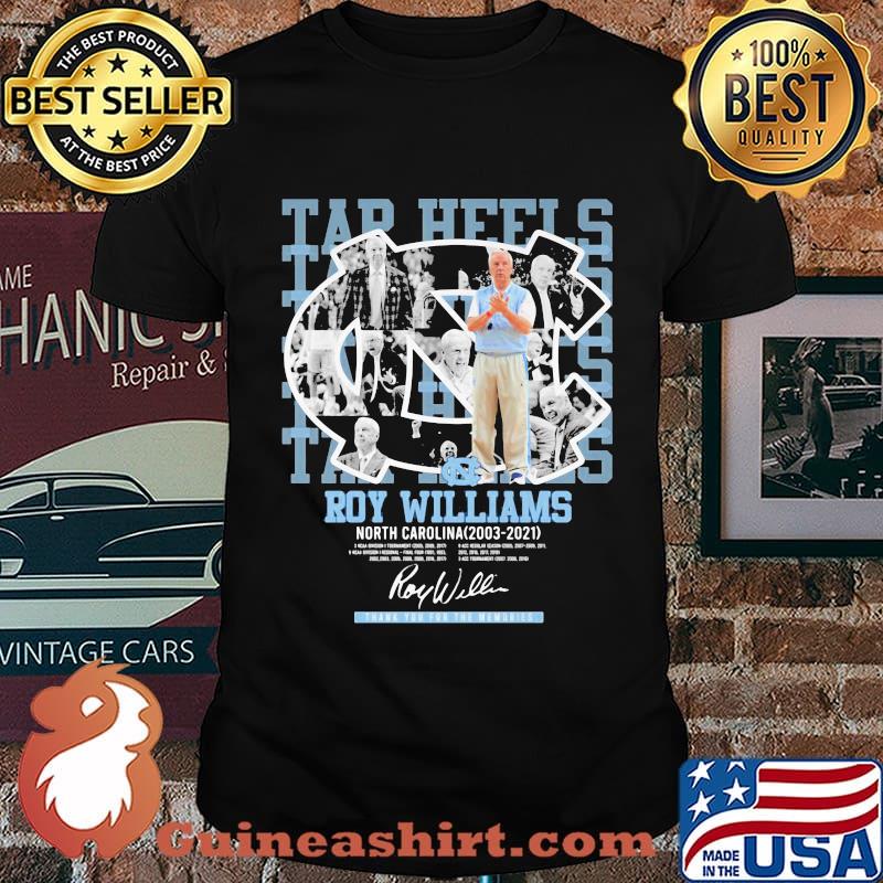 Roy Williams North Carolina Tar Heels Thank You For The Memories Shirt