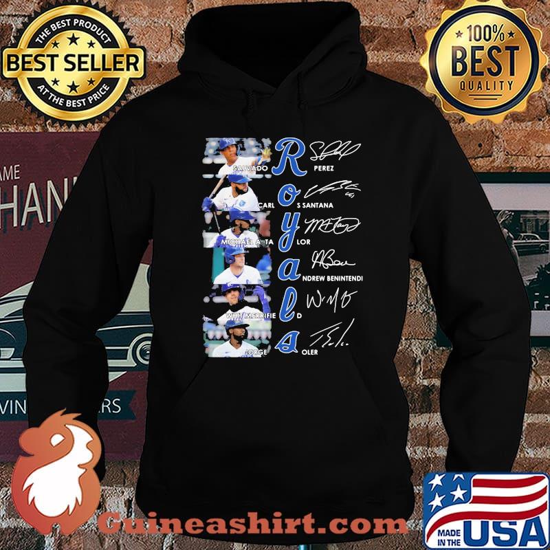 Royals Salvado Rperez Carlos Santana signature Hoodie