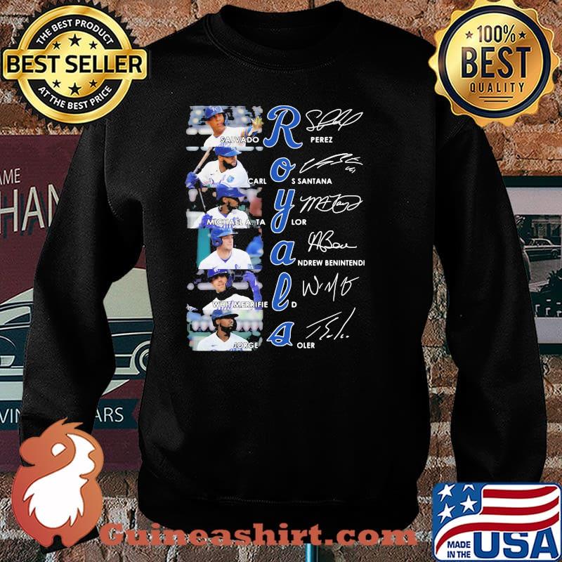 Royals Salvado Rperez Carlos Santana signature Sweater
