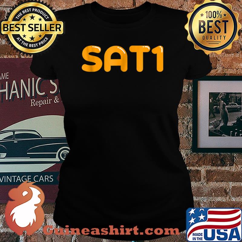 SAT1 Shiny Text by Swagazon Shirt Laides tee