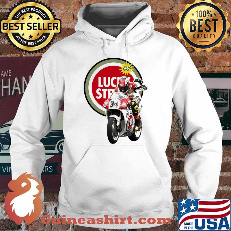 Schwantz Team Lucky Strike King Of The Mountain Motorcycle Shirt Hoodie