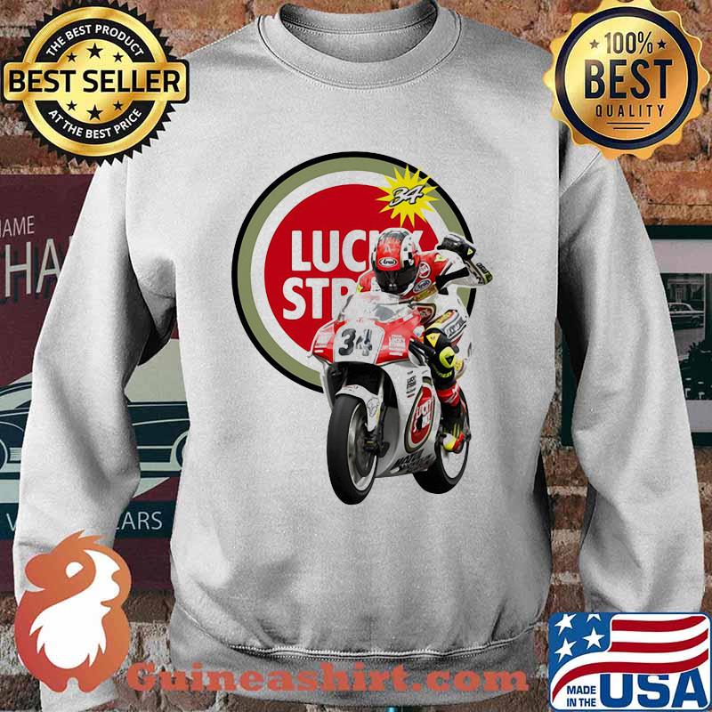 Schwantz Team Lucky Strike King Of The Mountain Motorcycle Shirt Sweater