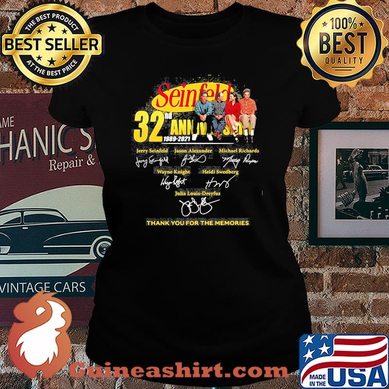 Seinfeld 32nd Anniversary 2021 Thank You For The Memories Signature Shirt Laides tee