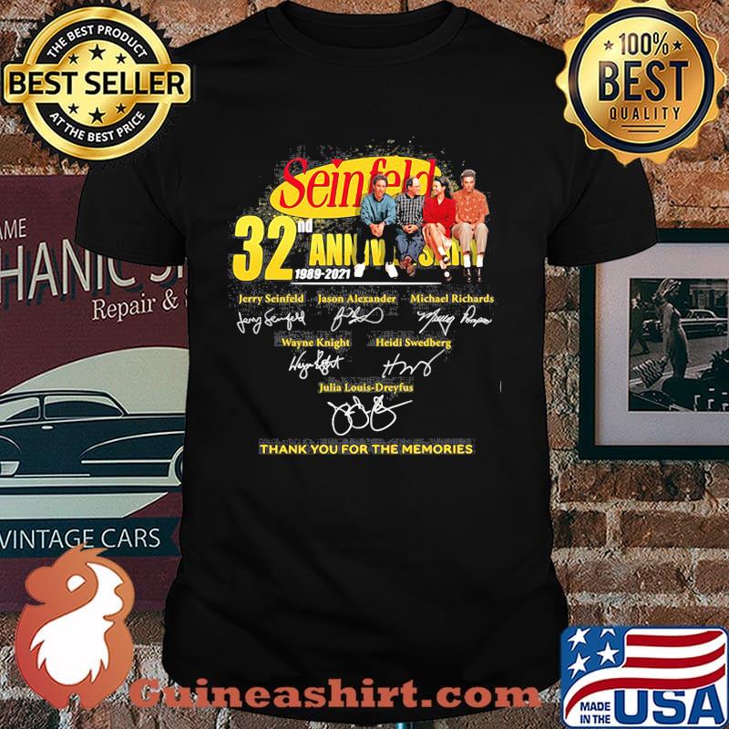 Seinfeld 32nd Anniversary 2021 Thank You For The Memories Signature Shirt