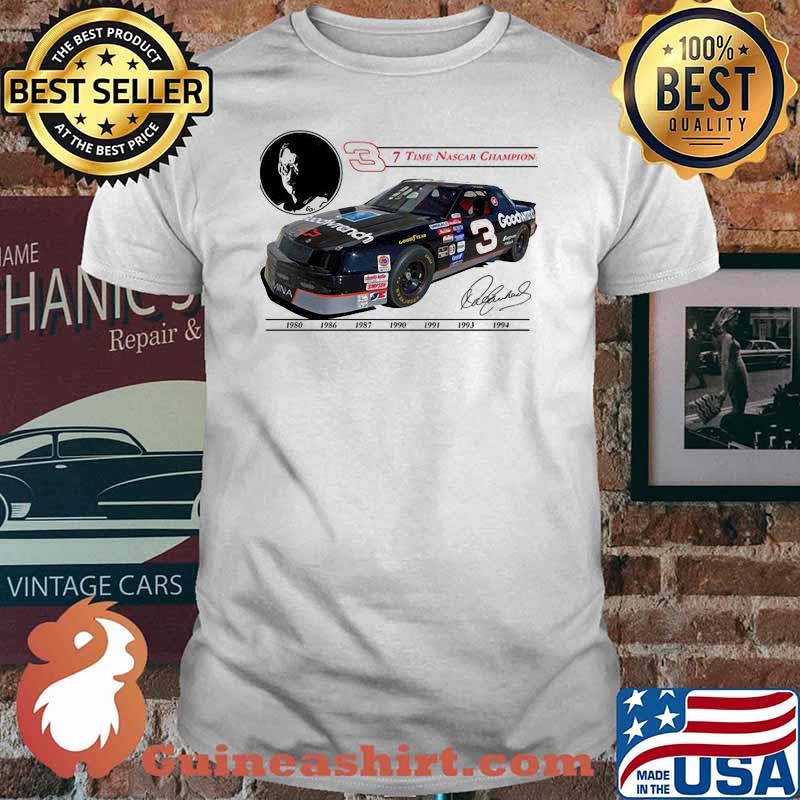 Seven Time Nascar Champion Goodwrench Signature Shirt