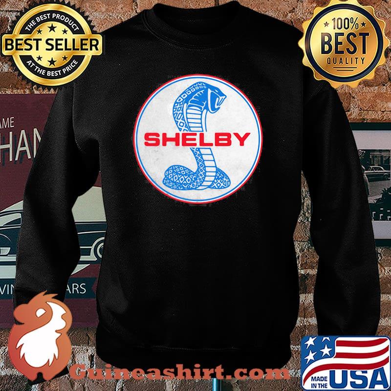 Shelby Blue And Red Logo Shirt Sweater