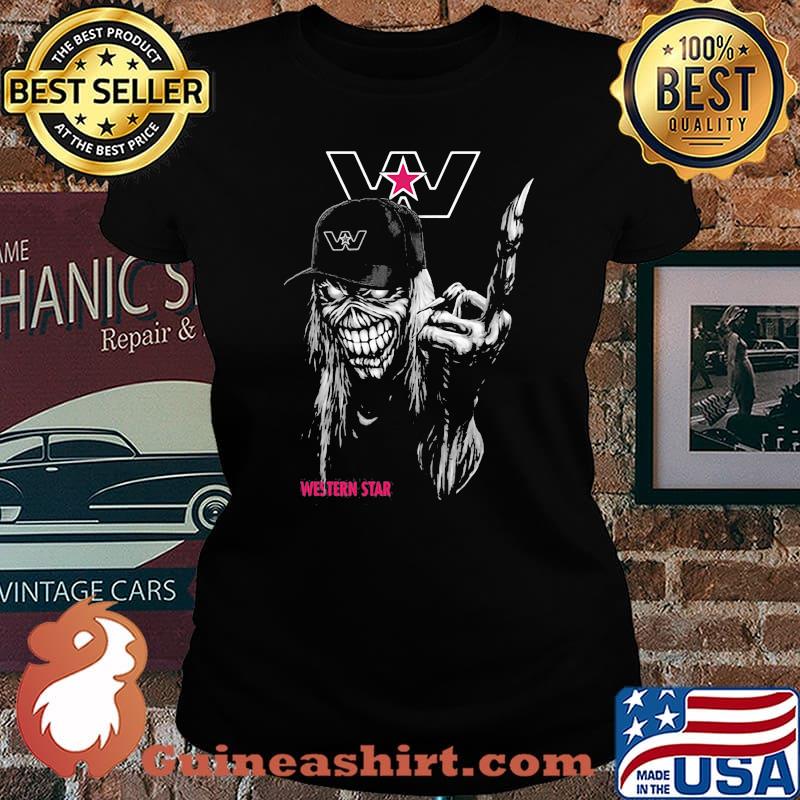 Skull Western Star Truck Logo Shirt Laides tee