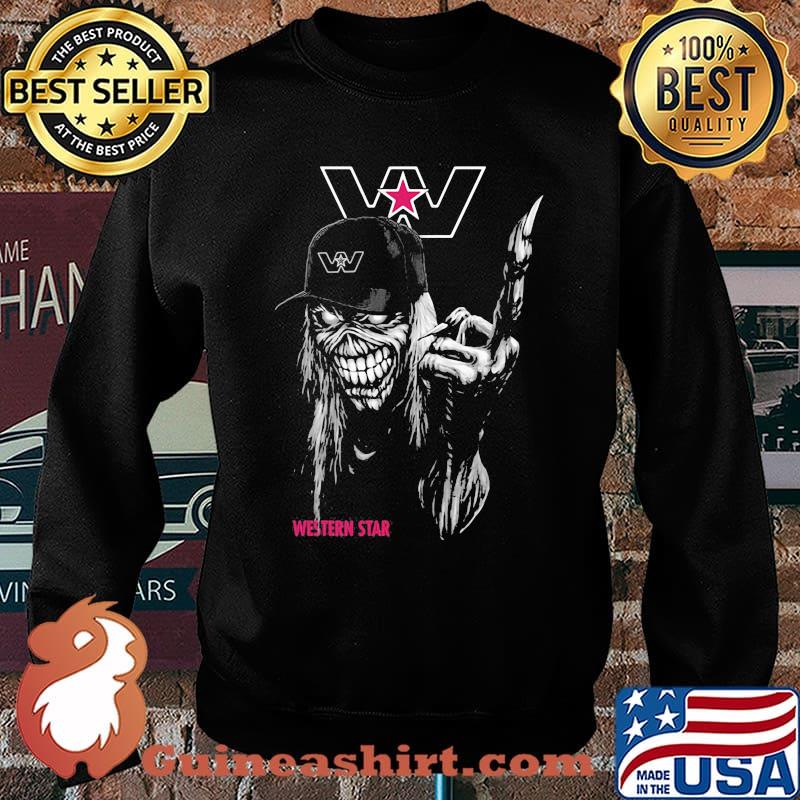 Skull Western Star Truck Logo Shirt Sweater