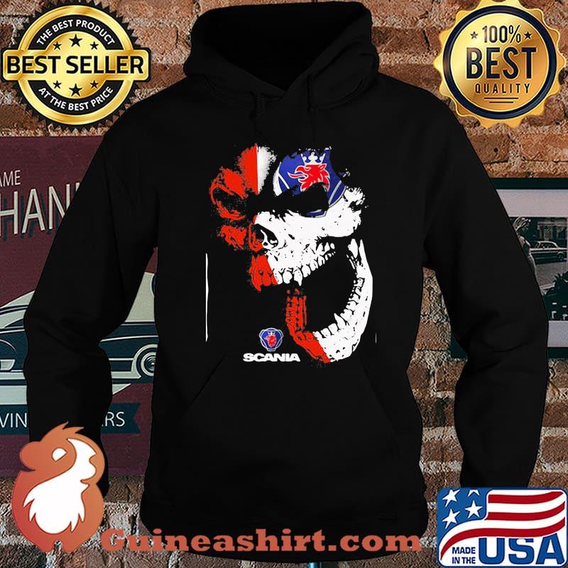 Skull With Scania Logo Shirt Hoodie