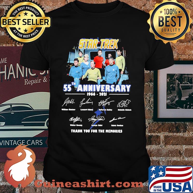 Star Trek 55th Anniversary 1966 2021 Thank You For The Memories Signature Shirt
