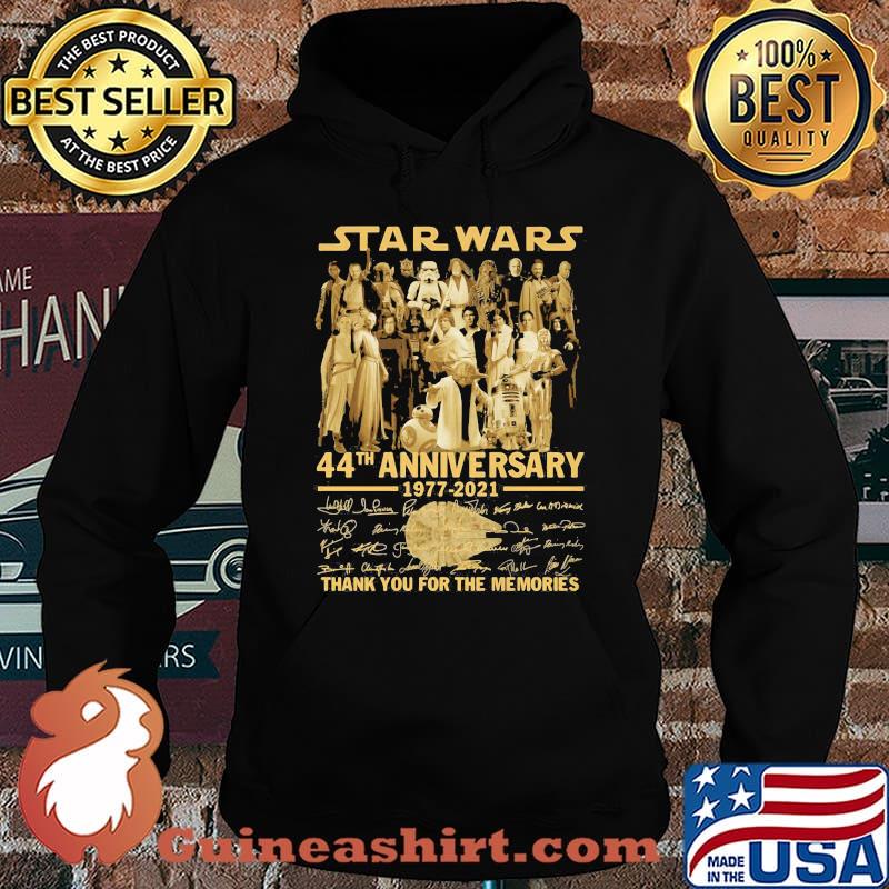 Star Wars 44th Anniversary 1977 2021 Thank You For The Memories Signature Shirt Hoodie