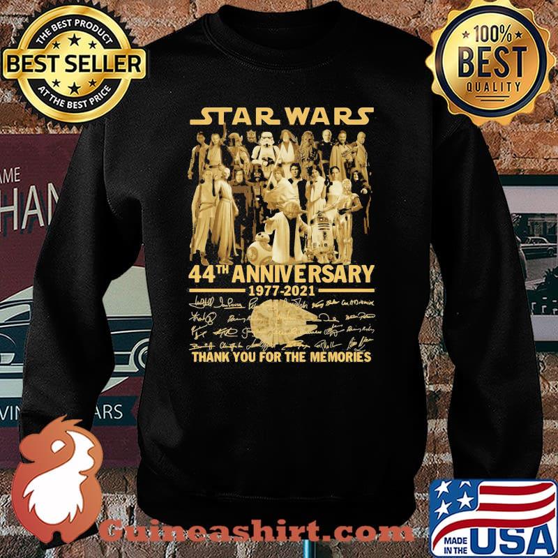 Star Wars 44th Anniversary 1977 2021 Thank You For The Memories Signature Shirt Sweater