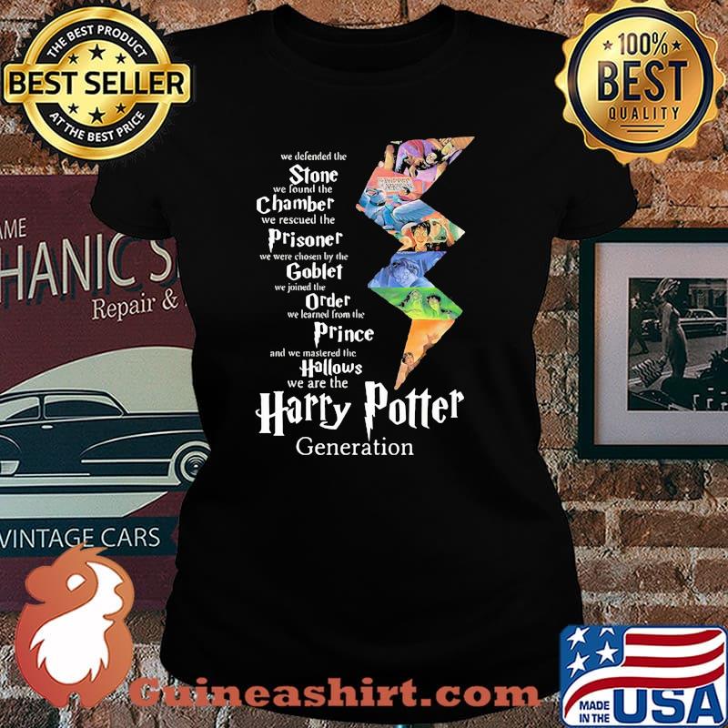 Stone Champer Prisoner Goblet Order Prince We Are The Harry Potter Generation Shirt Laides tee