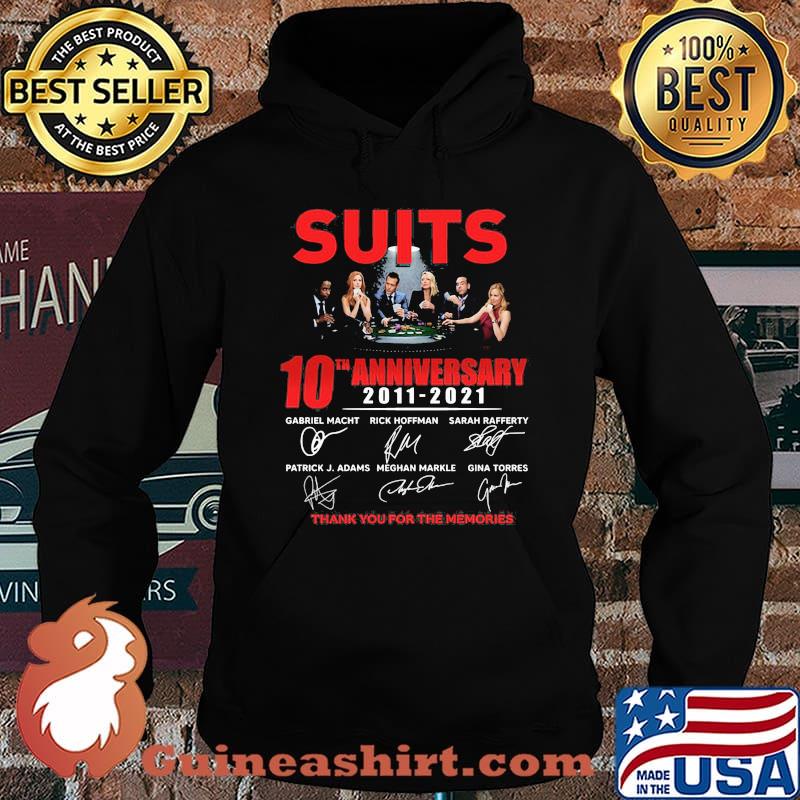 Suits 10th Anniversary 2011 2021 Thank You For The Memories Signature Shirt Hoodie