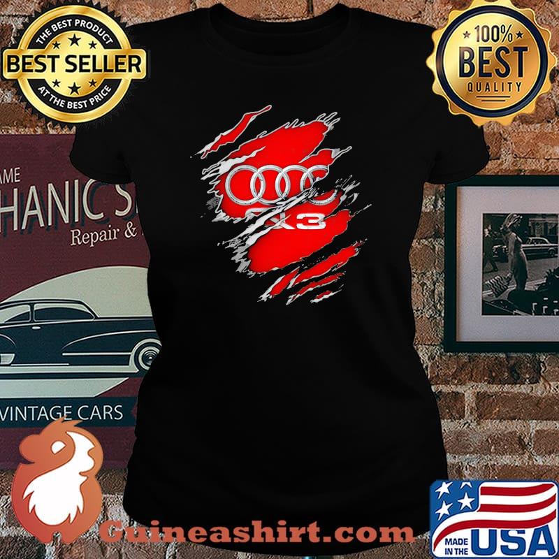 Superhero With Audi Q13 Logo Shirt Laides tee