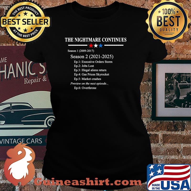 The Nightmare Continues Season 2 2021 2025 Shirt Laides tee