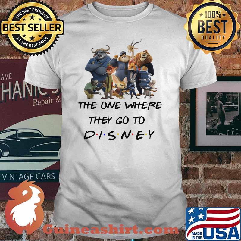 The One Where They Go To Disney Zootopia Movie Shirt