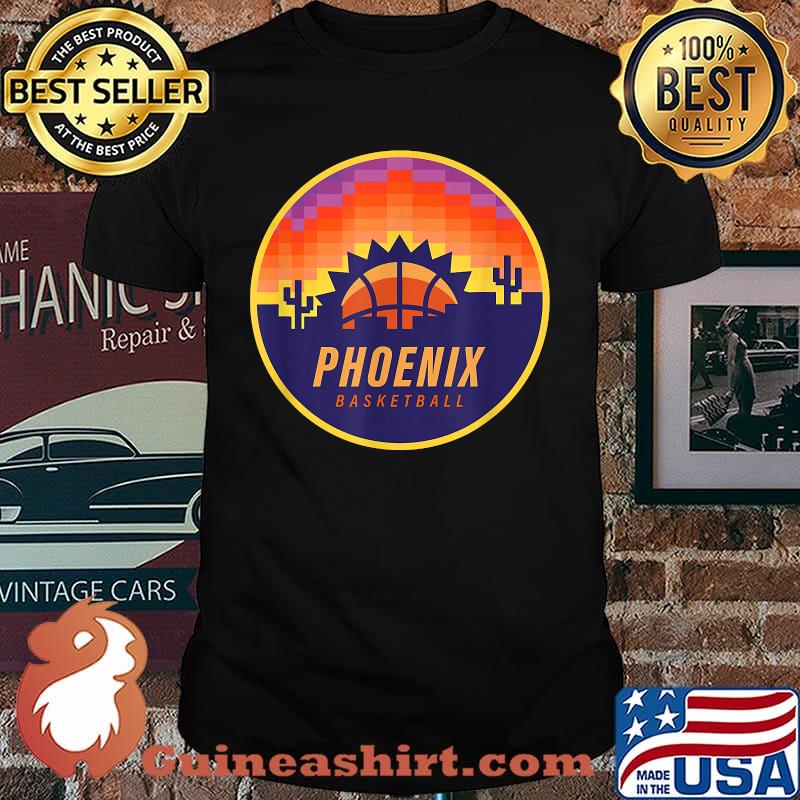 The Valley Pixel Sun Rise Phoenix Arizona Basketball Shirt
