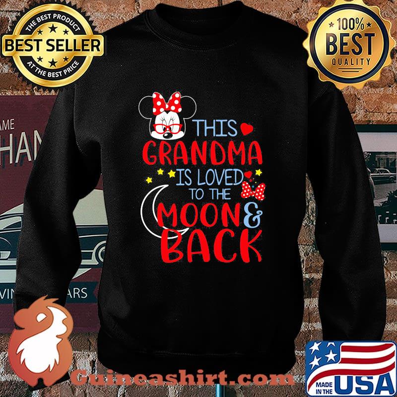 This Grandma Is Loved To The Moon And Back Minnie Mouse Shirt Sweater