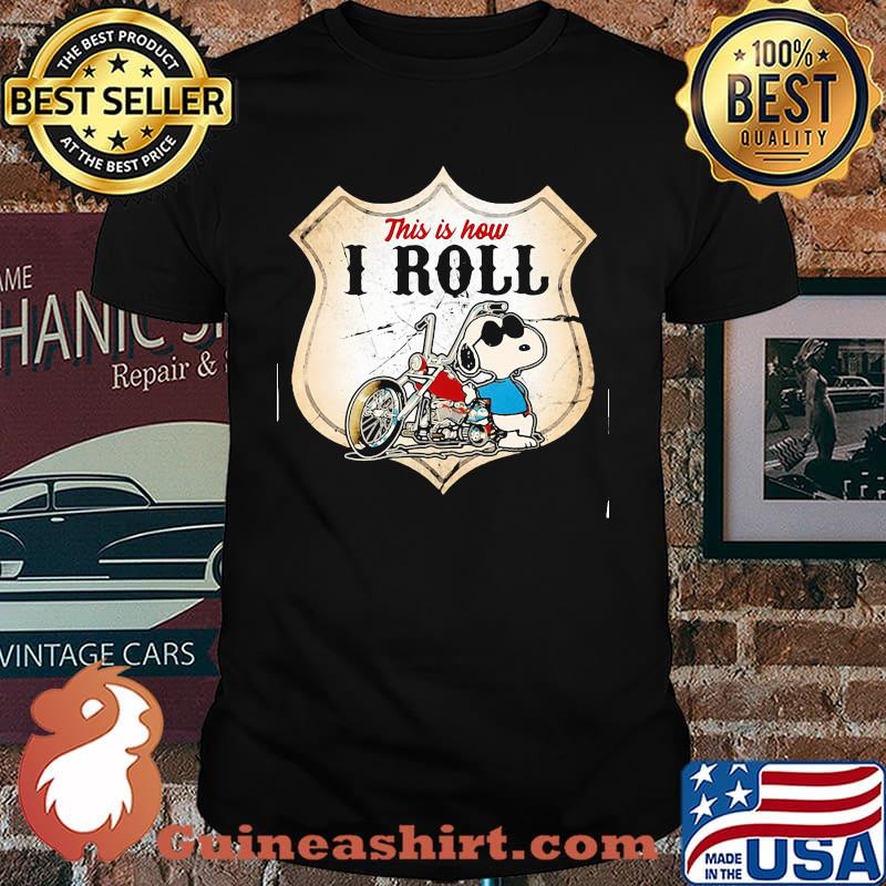 This Is How I Roll Police Motorcycle Snoopy Shirt