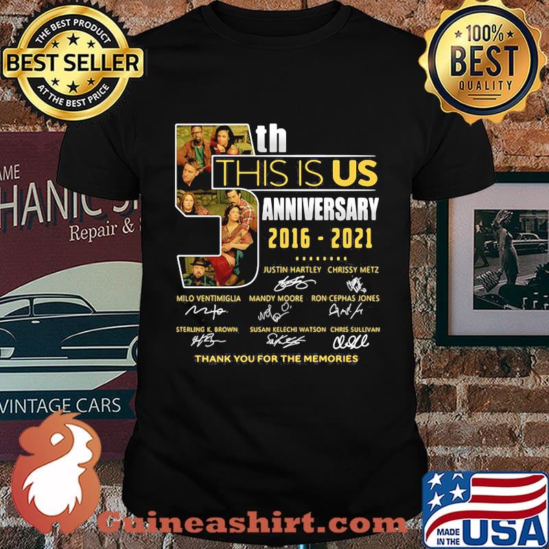 This Is Us 5th Anniversary 2016 2021 Signature Shirt