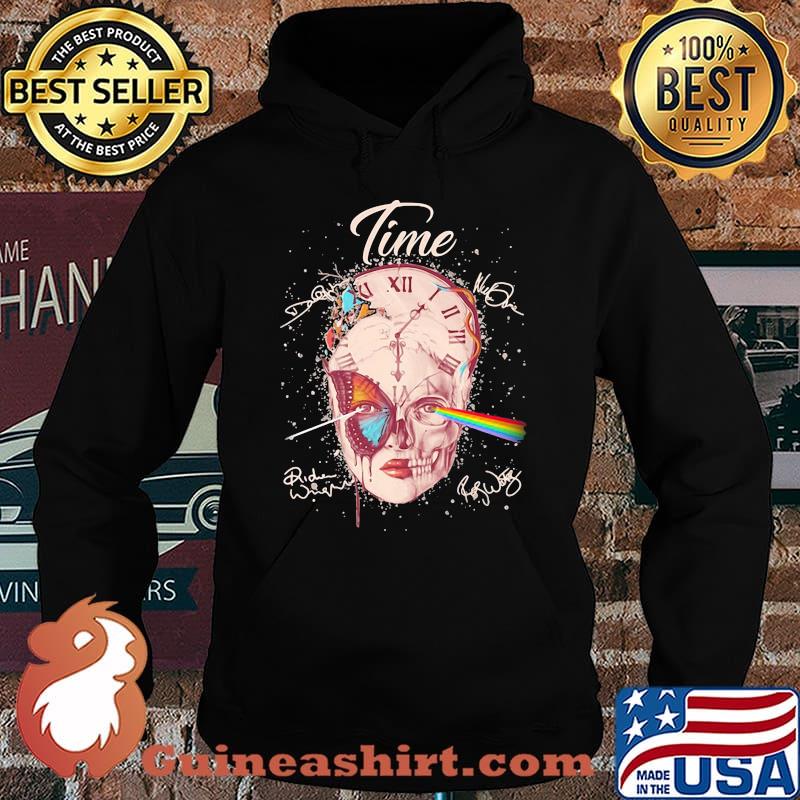 Time Skull Ladies Pink Floyd Signature Shirt Hoodie