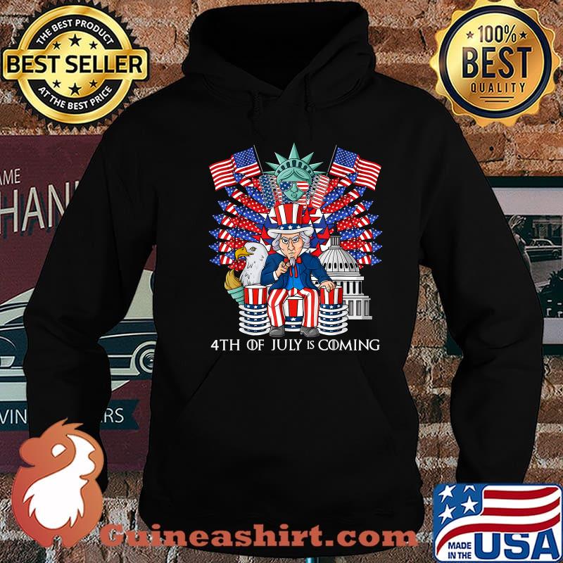 Uncle Sam Throne 4th Of July USA Patriotic Boys Kids Teens Shirt Hoodie