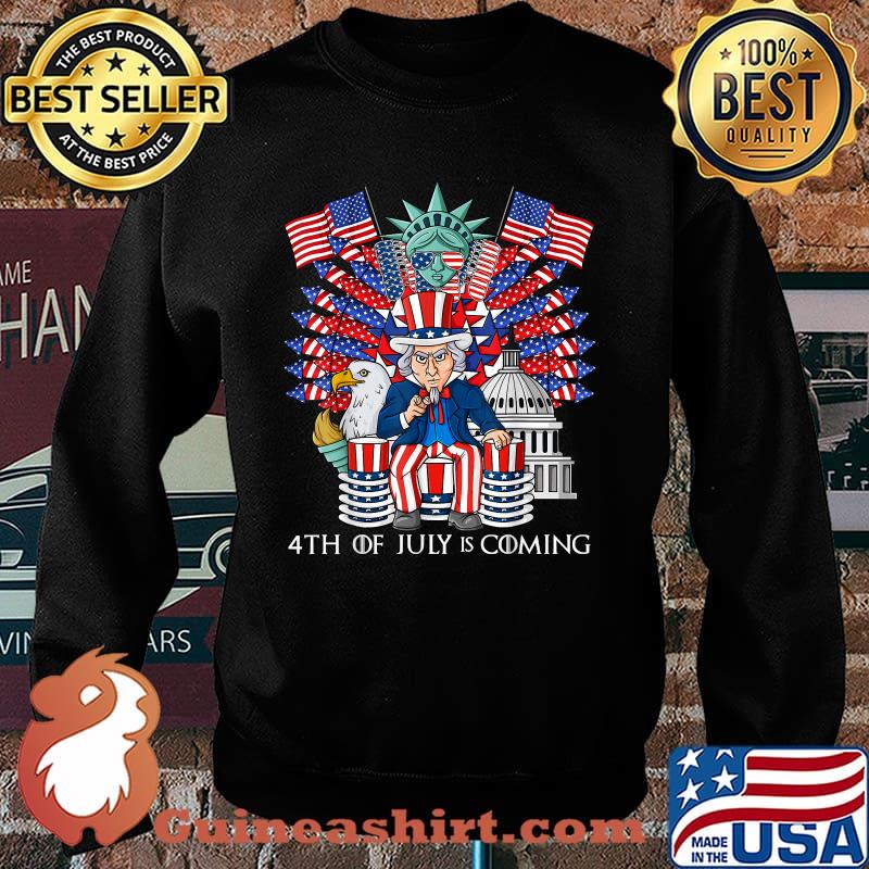 Uncle Sam Throne 4th Of July USA Patriotic Boys Kids Teens Shirt Sweater