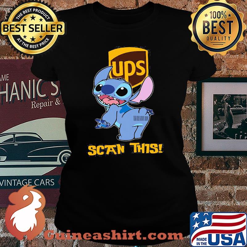 United Parcel Service of America Logo Ups Scan This Stitch Shirt Laides tee