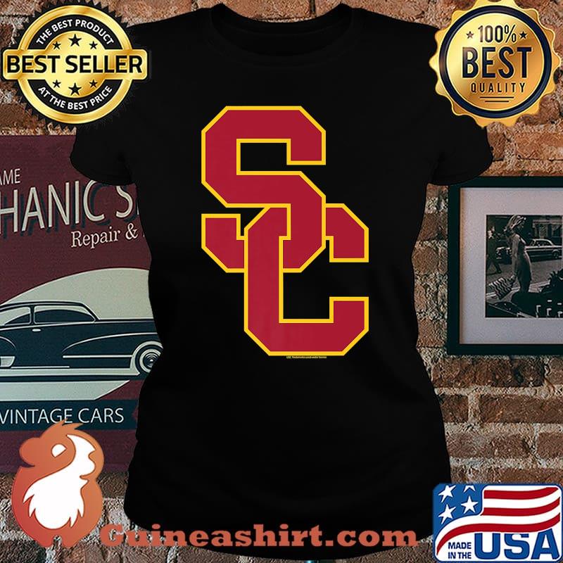 University of Southern California NCAA USC Lockup Logo Shirt Laides tee