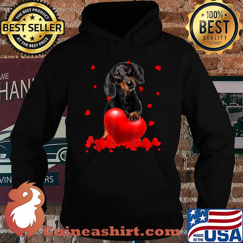 Valentine’s Day Heart Dachshund Dog Lover Gifts Shirt Hoodie