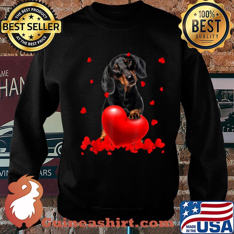 Valentine’s Day Heart Dachshund Dog Lover Gifts Shirt Sweater