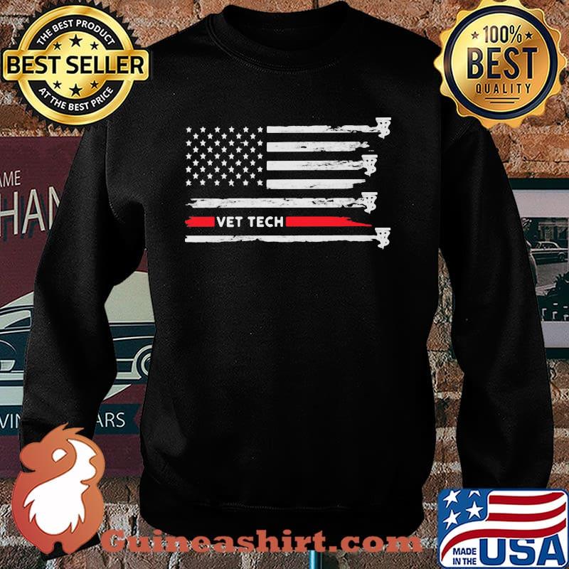 Vet Tech American Flag Shirt Sweater