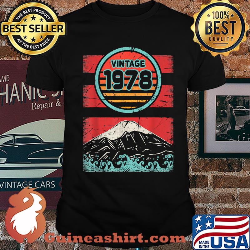 Vintage 1978 Sunset 43rd Birthday 43 Years Old Shirt
