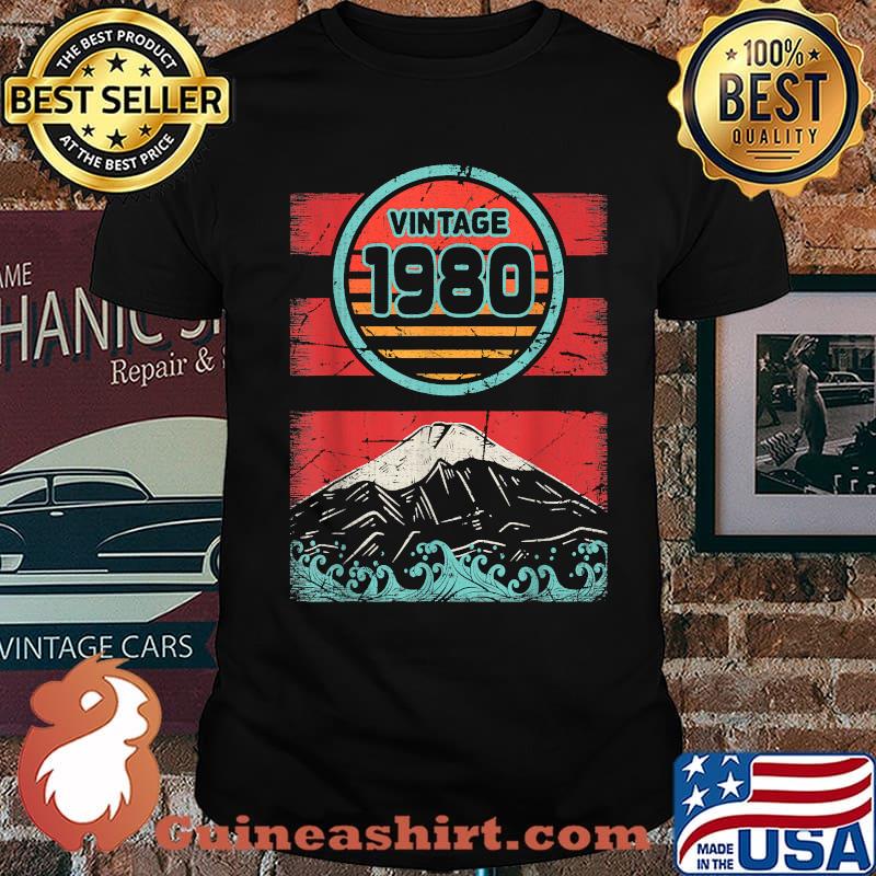 Vintage 1980 Sunset 41st Birthday 41 Years Old Shirt