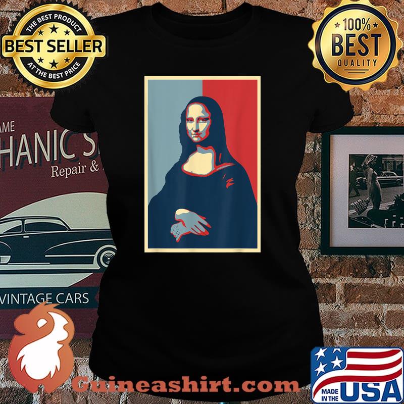 Vintage Mona Lisa Leonardo Da Vinci Renaissance Painting Shirt Laides tee
