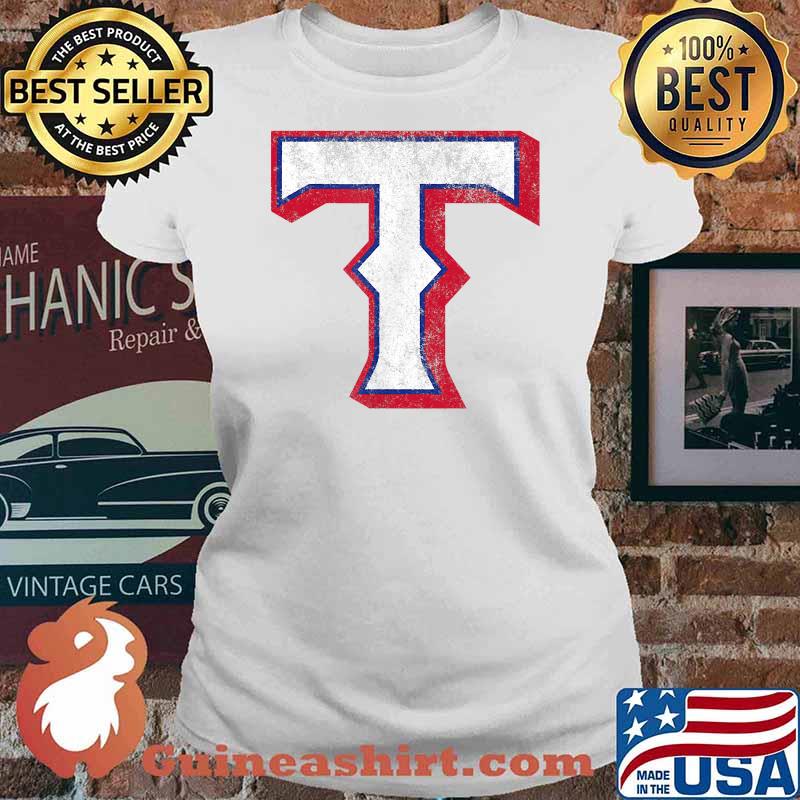 Vintage Texas Baseball T Distressed Shirt Ladies tee